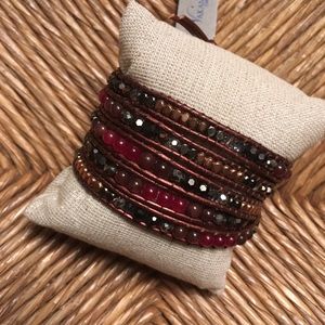 Beaded wrap bracelet